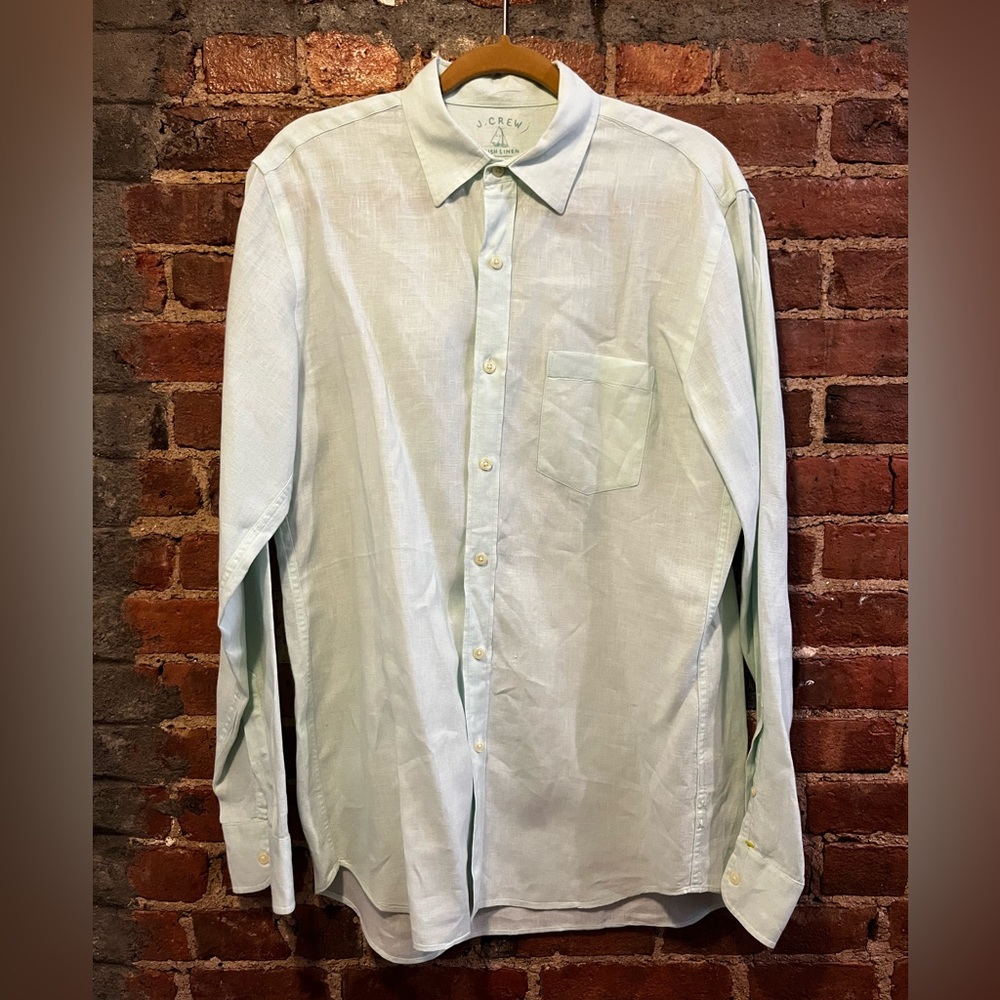 J. Crew Irish Linen Button Down Men’s Shirt (M)